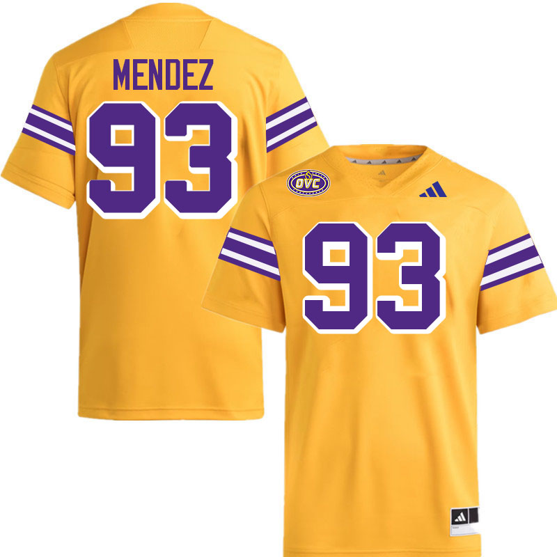 Tennessee Tech Golden Eagles #93 Jeremy Mendez College Football Jerseys,Uniforms-Gold